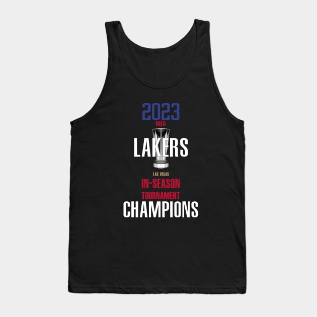 Lakers - In -Season champs 2023 Tank Top by Buff Geeks Art